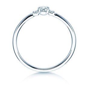 Ring Vivid Petite Diamond in Platin