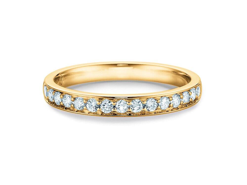 Eternityring Alliance in 18K Gelbgold mit Diamanten 0,30ct G/SI