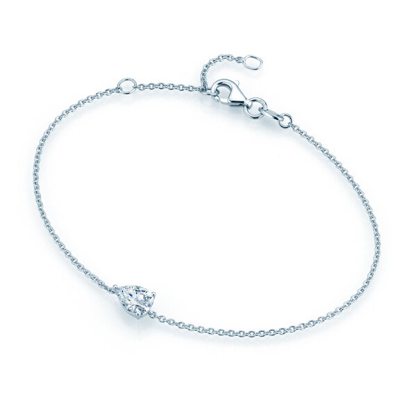 Armband Diamond Drop Labordiamant in Weißgold
