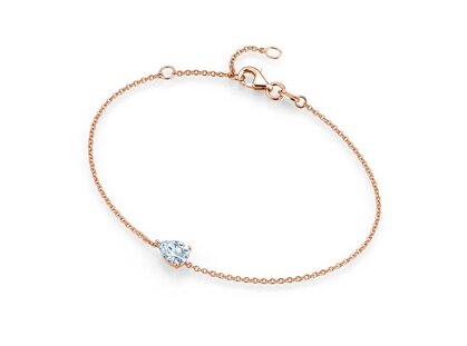 Armband Diamond Drop Labordiamant in Roségold