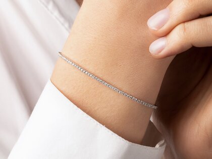 Tennisarmband Modern in Roségold