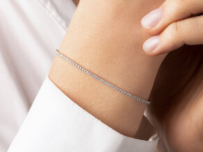 Tennisarmband Modern in Roségold