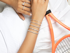 Tennisarmband Modern in Roségold