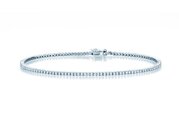 Tennisarmband Modern in Weißgold