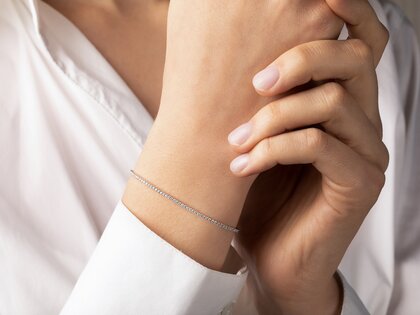 Tennisarmband Modern in Roségold