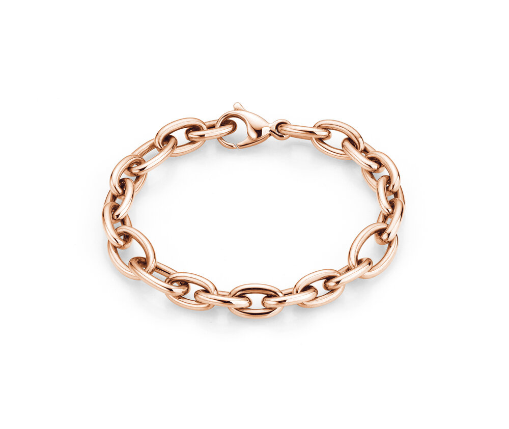 Armband Soft Link in 18K Roségold, 19,5cm