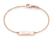 Taufband Modern in Roségold