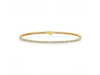 Tennisarmband Clean in Gelbgold