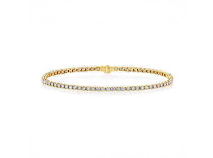 Tennisarmband Clean in Gelbgold