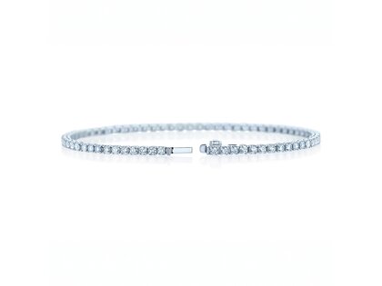 Tennisarmband Clean in Weißgold
