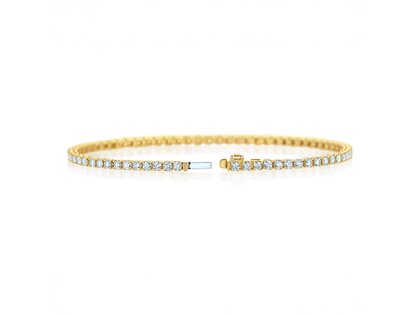 Tennisarmband Clean in Gelbgold