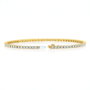 Tennisarmband Clean in Gelbgold