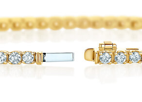 Tennisarmband Clean in Gelbgold