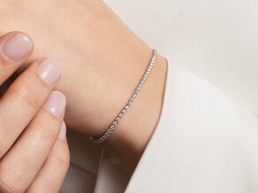 Tennisarmband in Roségold