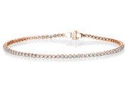 Tennisarmband in Roségold