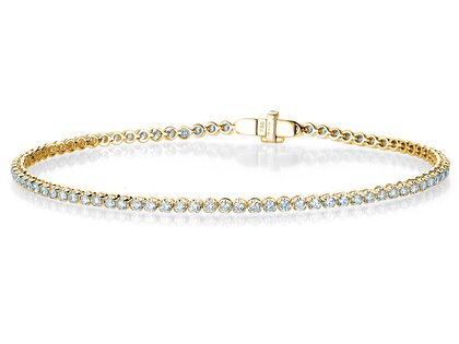 Tennisarmband in Gelbgold