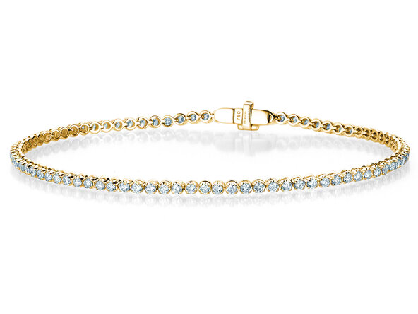 Tennisarmband in Gelbgold