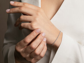 Tennisarmband in Roségold