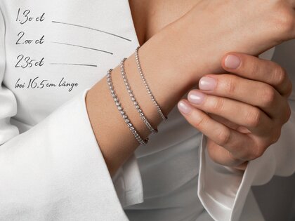 Tennisarmband in Roségold