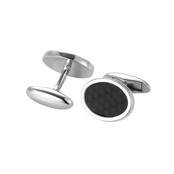 Handgefertigte Manschettenknöpfe Classy in Silber (925/ ), kostenlose Gravur