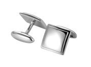 Handgefertigte Manschettenknöpfe Cosmopolitan in Silber (925/ ), 16,2 x 16,2mm