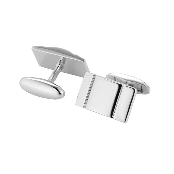 Handgefertigte Manschettenknöpfe Cosmopolitan in Silber (925/ ), 19,8 x 12mm