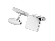 Handgefertigte Manschettenknöpfe Cosmopolitan in Silber (925/ ), 14,5 x 14,5mm