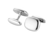 Handgefertigte Manschettenknöpfe Cosmopolitan in Silber (925/ ), 17,4 x 14,4mm