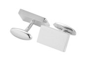 Handgefertigte Manschettenknöpfe Cosmopolitan in Silber (925/ ), 20 x 11,9mm