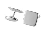 Handgefertigte Manschettenknöpfe Cosmopolitan in Silber (925/ ), 18,2 x 18,2mm