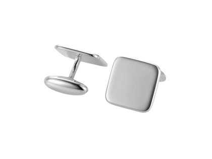 Handgefertigte Manschettenknöpfe Cosmopolitan in Silber (925/ ), 18,2 x 18,2mm