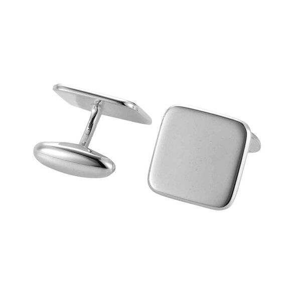 Handgefertigte Manschettenknöpfe Cosmopolitan in Silber (925/ ), 18,2 x 18,2mm