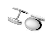 Handgefertigte Manschettenknöpfe Cosmopolitan in 18K Weißgold (750/ ), 15,7 x 20,8mm