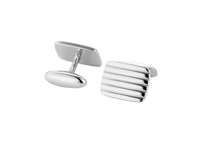 Handgefertigte Manschettenknöpfe Cosmopolitan in Silber (925/ ), 18 x 14mm