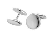 Handgefertigte Manschettenknöpfe Cosmopolitan in Silber (925/ ), rund 16,4mm