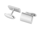 Handgefertigte Manschettenknöpfe Cosmopolitan in Silber (925/ ), 17,6 x 12,6mm