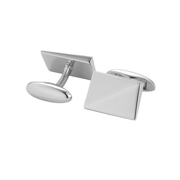 Handgefertigte Manschettenknöpfe Cosmopolitan in Silber (925/ ), 17,5 x 12,5mm