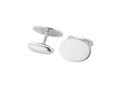 Handgefertigte Manschettenknöpfe Cosmopolitan in Silber (925/ ), 19,8 x 14,7mm
