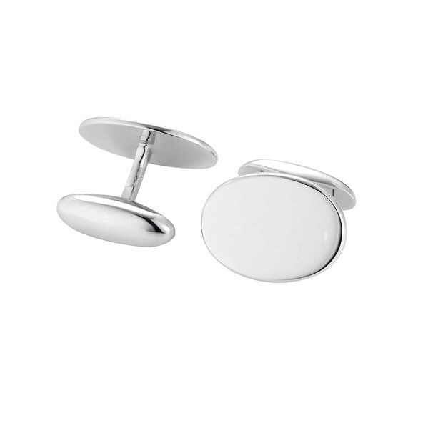 Handgefertigte Manschettenknöpfe Cosmopolitan in Silber (925/ ), 19,8 x 14,7mm