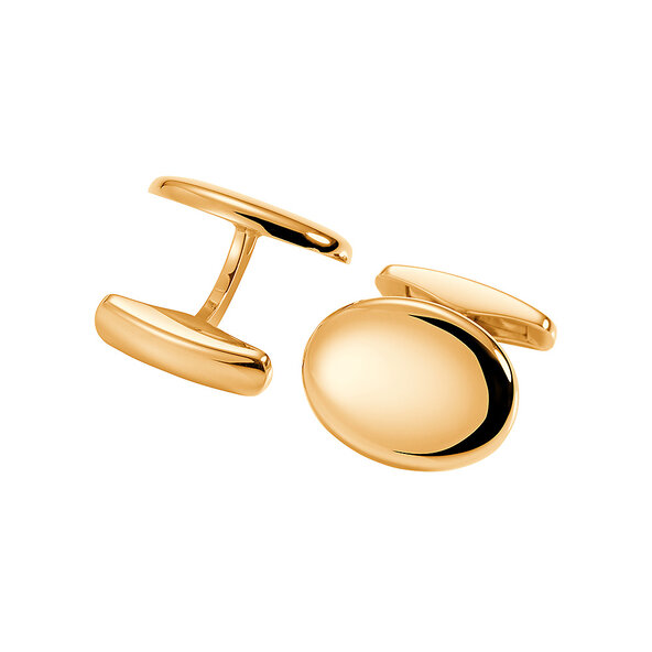 Handgefertigte Manschettenknöpfe Cosmopolitan in 18K Rosegold (750/ ), 15,7 x 20,8mm