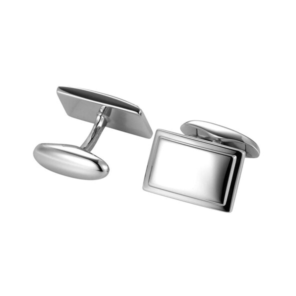 Handgefertigte Manschettenknöpfe Cosmopolitan in Silber (925/ ), 18,4 x 12,4mm