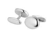 Handgefertigte Manschettenknöpfe Cosmopolitan in Silber (925/ ), 16,2 x 12,4mm