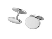 Handgefertigte Manschettenknöpfe Cosmopolitan in Silber (925/ ), 17,4 x 14,3mm