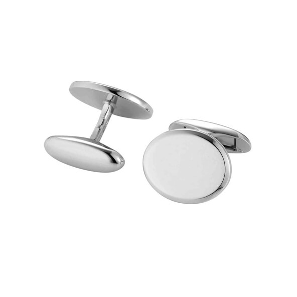 Handgefertigte Manschettenknöpfe Cosmopolitan in Silber (925/ ), 17,4 x 14,3mm