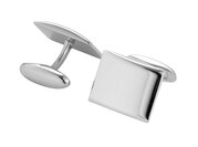 Handgefertigte Manschettenknöpfe Cosmopolitan in Silber (925/ ), 19,2 x 15,6mm