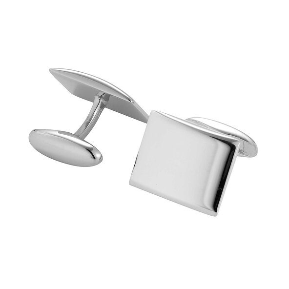 Handgefertigte Manschettenknöpfe Cosmopolitan in Silber (925/ ), 19,2 x 15,6mm