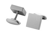 Handgefertigte Manschettenknöpfe Cosmopolitan in Silber (925/ ), 14,9 x 14,9mm