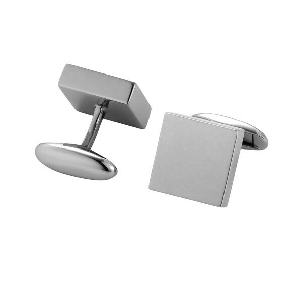 Handgefertigte Manschettenknöpfe Cosmopolitan in Silber (925/ ), 14,9 x 14,9mm