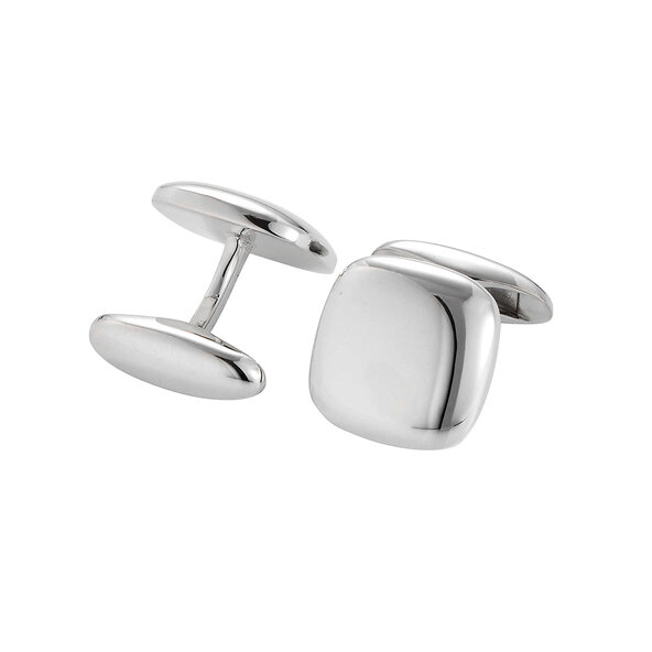 Handgefertigte Manschettenknöpfe Cosmopolitan in Silber (925/ ), 16 x 16mm