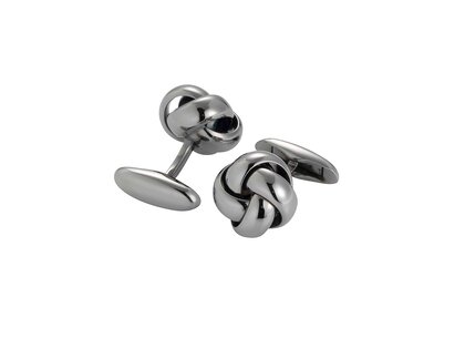 Handgefertigte Manschettenknöpfe Nautica in Silber (925/ ), 13,9mm